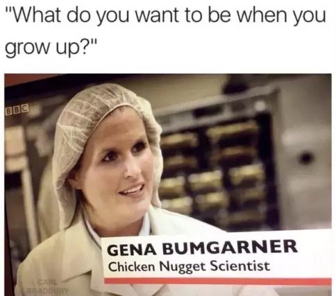 Chicken nugget meme scientist
